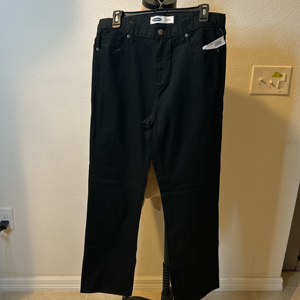 Old Navy straight leg pants black size 18 NWT